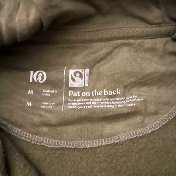 Army Green Zip up Hoodie - Picture 3 of 3